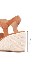 Women's Tan Wedge Heels Espadrille | Derimod