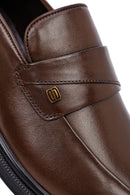 Male Brown Leather Classic Loafer | Derimod