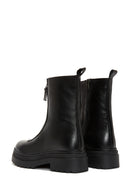 Women's Black Zipper Boots | Derimod