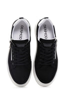 Men's Black Nubuck Leather Sneaker | Derimod