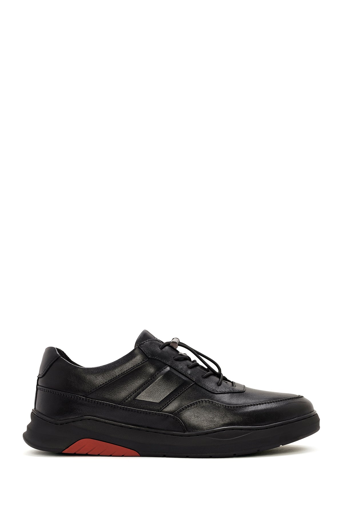 Men's Black Lace-up Leather Sneaker 24WFD691718 | Derimod