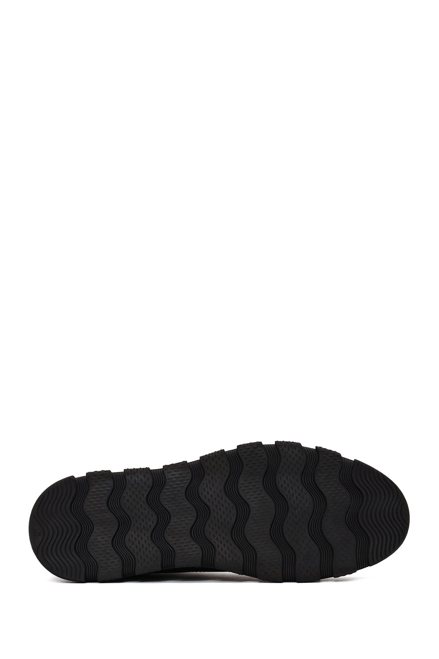 Erkek Siyah Bağcıklı Nubuk Deri Casual Sneaker