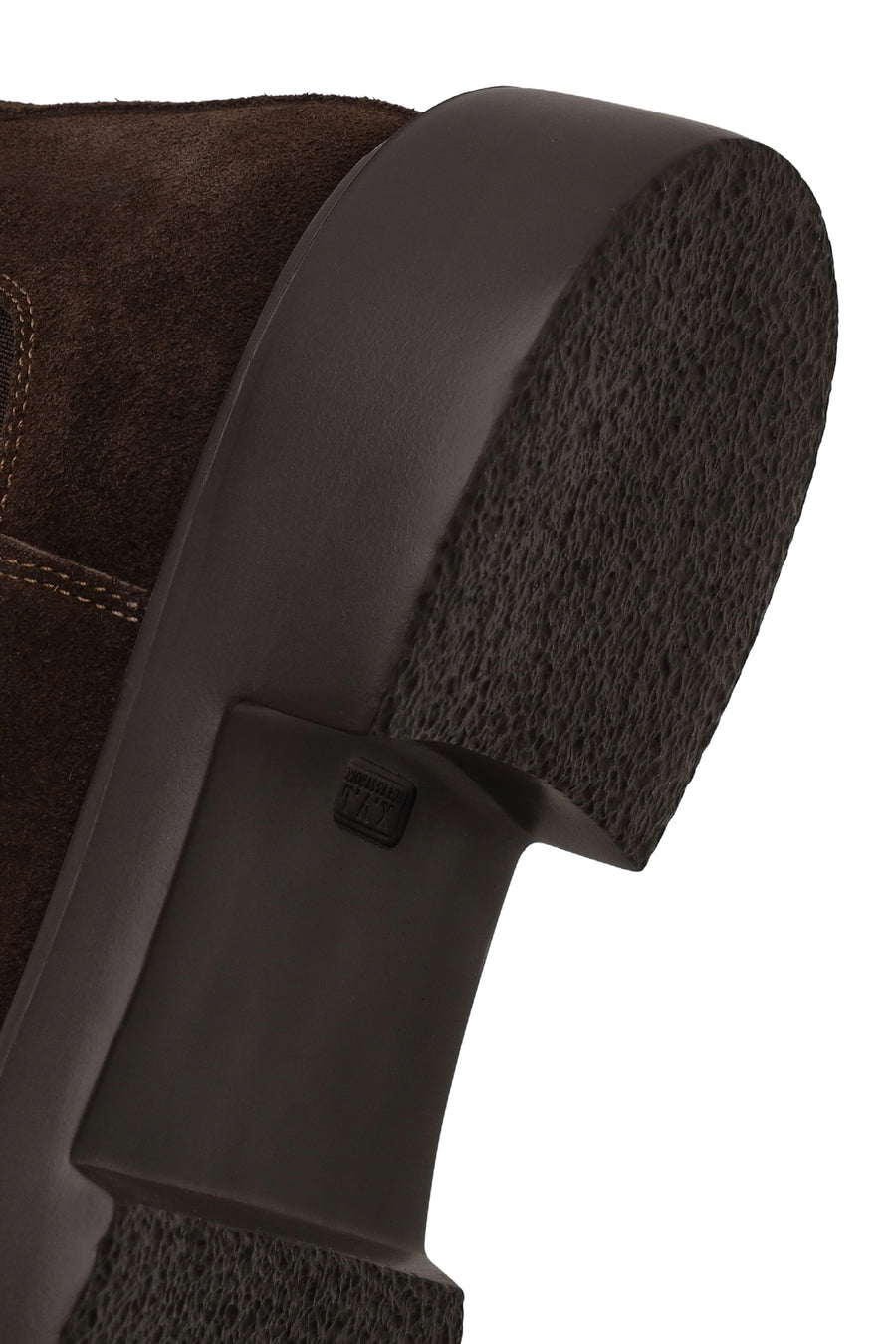 Male Brown Thick-Soled Suede Chelsea Boots
