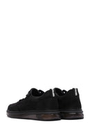 Men's Black Nubuck Leather Sneaker | Derimod