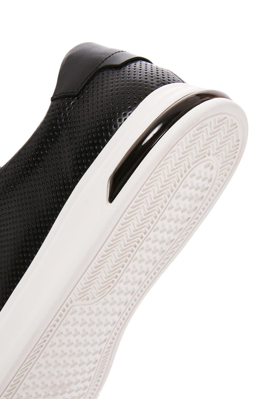 Male Black Lace-Up Leather Sneaker