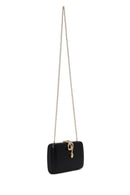 Woman Black Accessory-Detail Long Chain-Strap Mini Evening Clutch Bag | Derimod