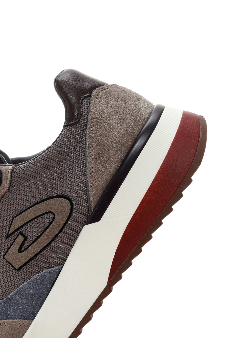 Alberto Guardiani Erkek Vizon Winner Kalın Tabanlı Deri Sneaker