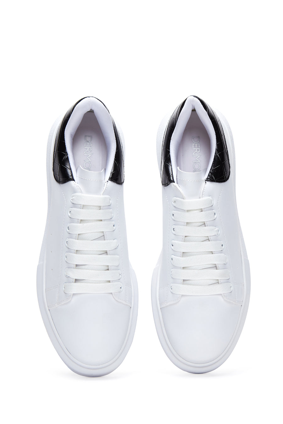 Erkek Beyaz Kalın Tabanlı Sneaker