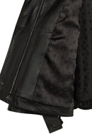 Stefan Woman Black A-Line Leather Jacket | Derimod