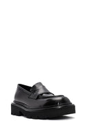 Men's Black Leather Casual Loafer | Derimod