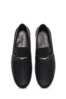 Men's Black Leather Casual Loafer | Derimod