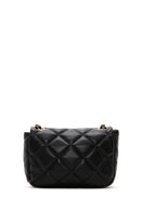 Women's Black Long Strap Quilted Crossbody Bag | Derimod