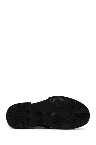 Erkek Bordo Kalın Tabanlı Deri Loafer