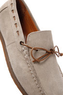 Men's Beige Suede Leather Casual Loafer | Derimod