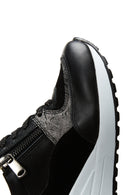 Women's Leather High Sole Sneaker | Derimod