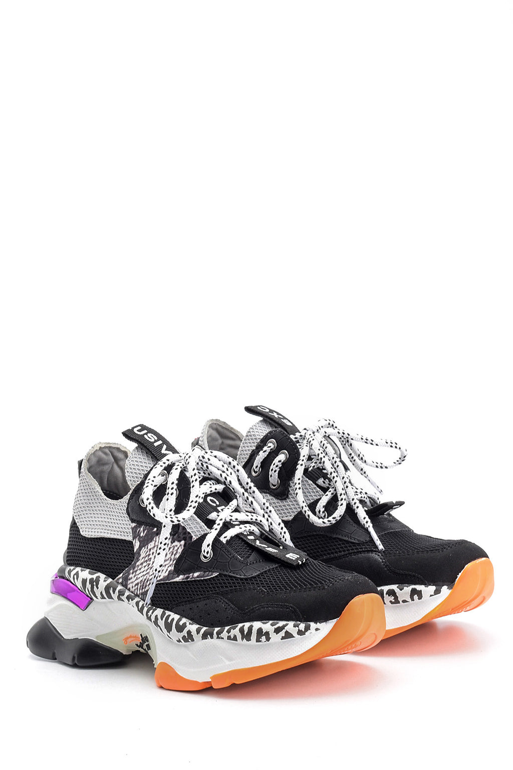Kadın Renkli Yüksek Tabanlı Sneaker