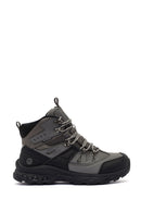 Derimod Dry Men's Grey Laced Waterproof Outdoor Leather Boots | Derimod