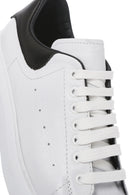 Men's White Lace-up Thick-Sole Leather Sneaker | Derimod