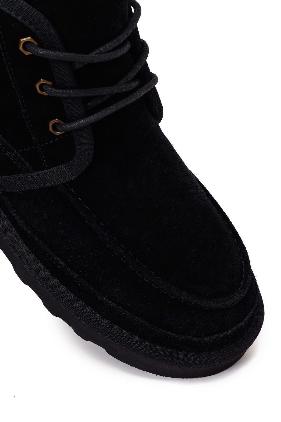 Male Black Lace-up Suede Casual Boots