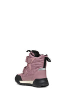 Geox Girl Pink Trekkyup Abx Banded Waterproof Outdoor Boots | Derimod