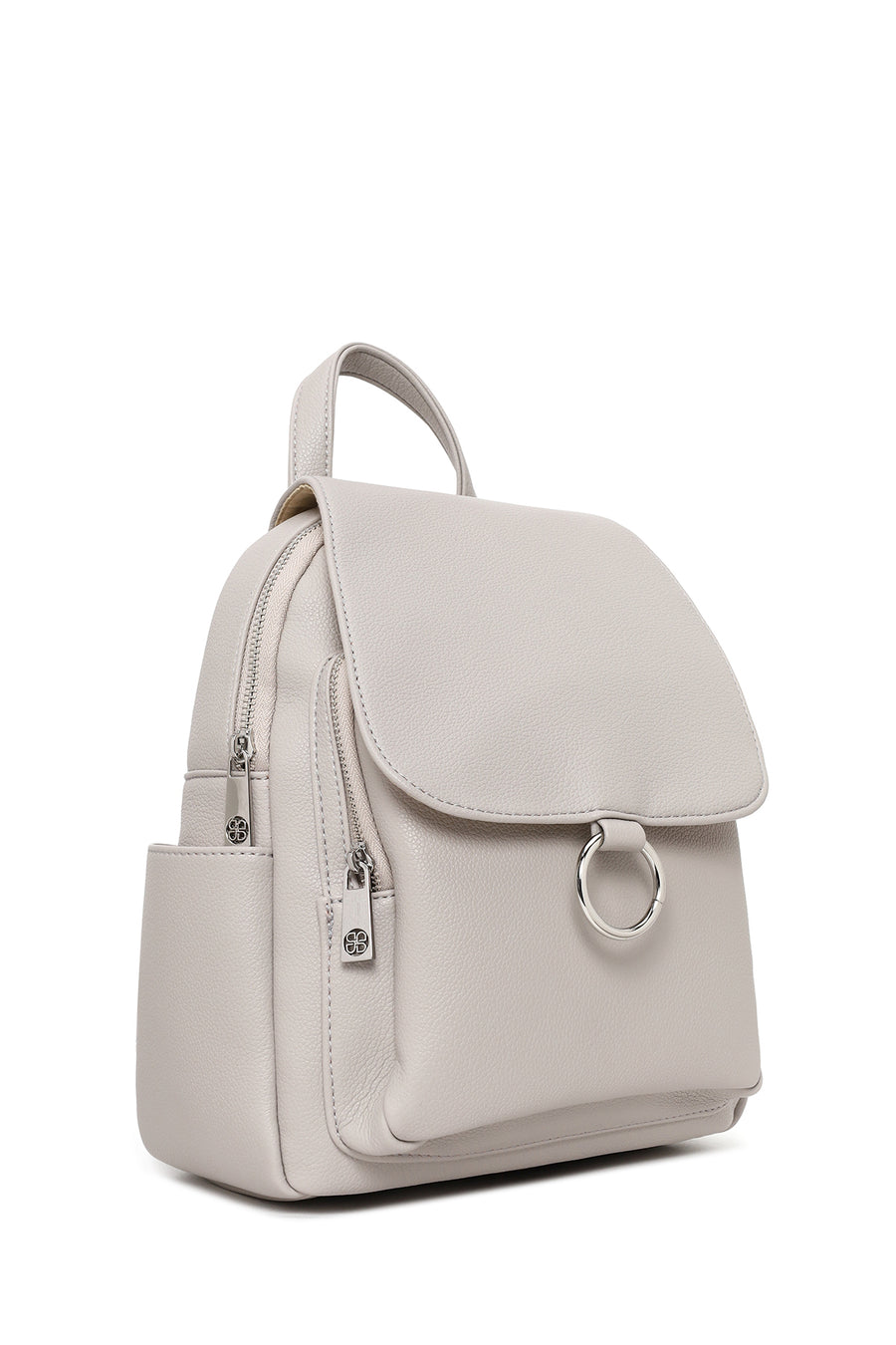 Woman Gray Backpack
