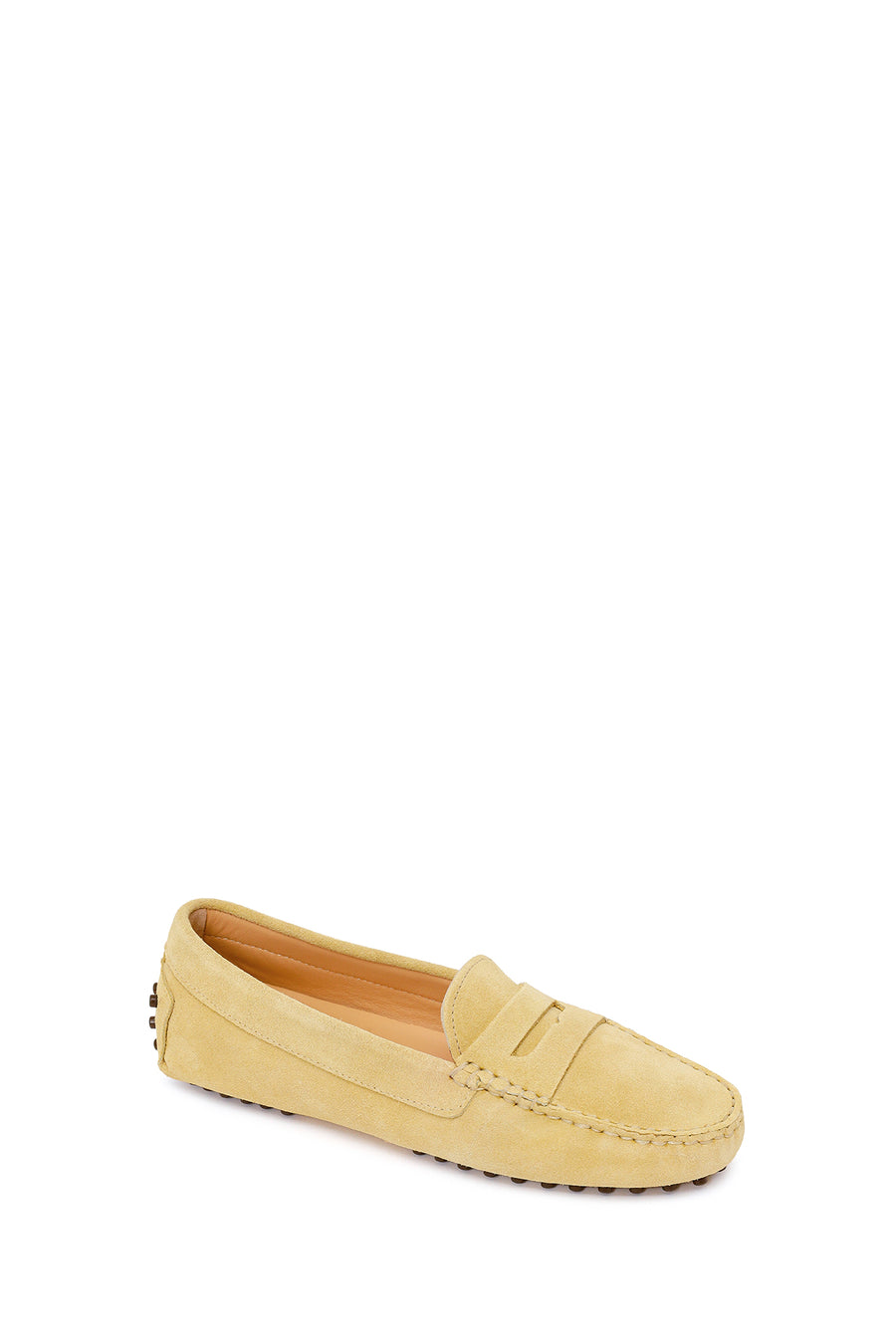 Women's Yellow Suede Leather Loafer