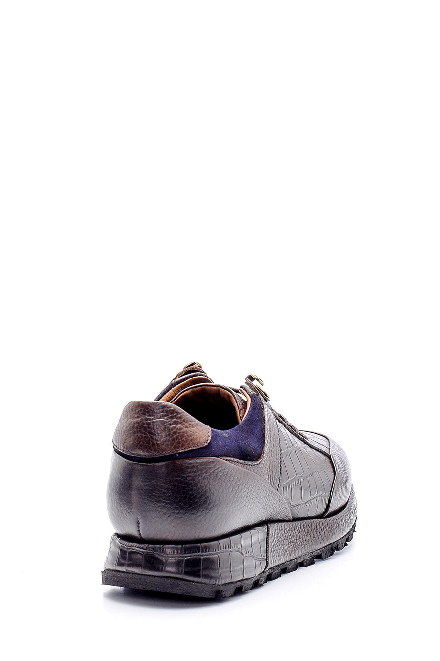 Men's Crocodile Detailed Leather Sneaker