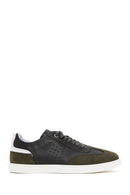 Men's Khaki Leather Sneaker | Derimod