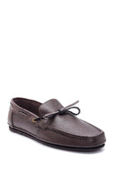 Erkek Kahverengi Deri Loafer | Derimod