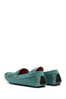 Erkek Mavi Süet Deri Casual Loafer | Derimod