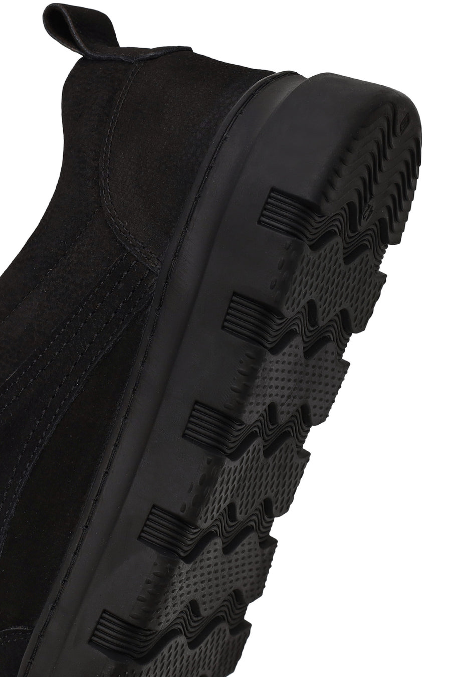 Erkek Siyah Bağcıklı Nubuk Deri Casual Sneaker