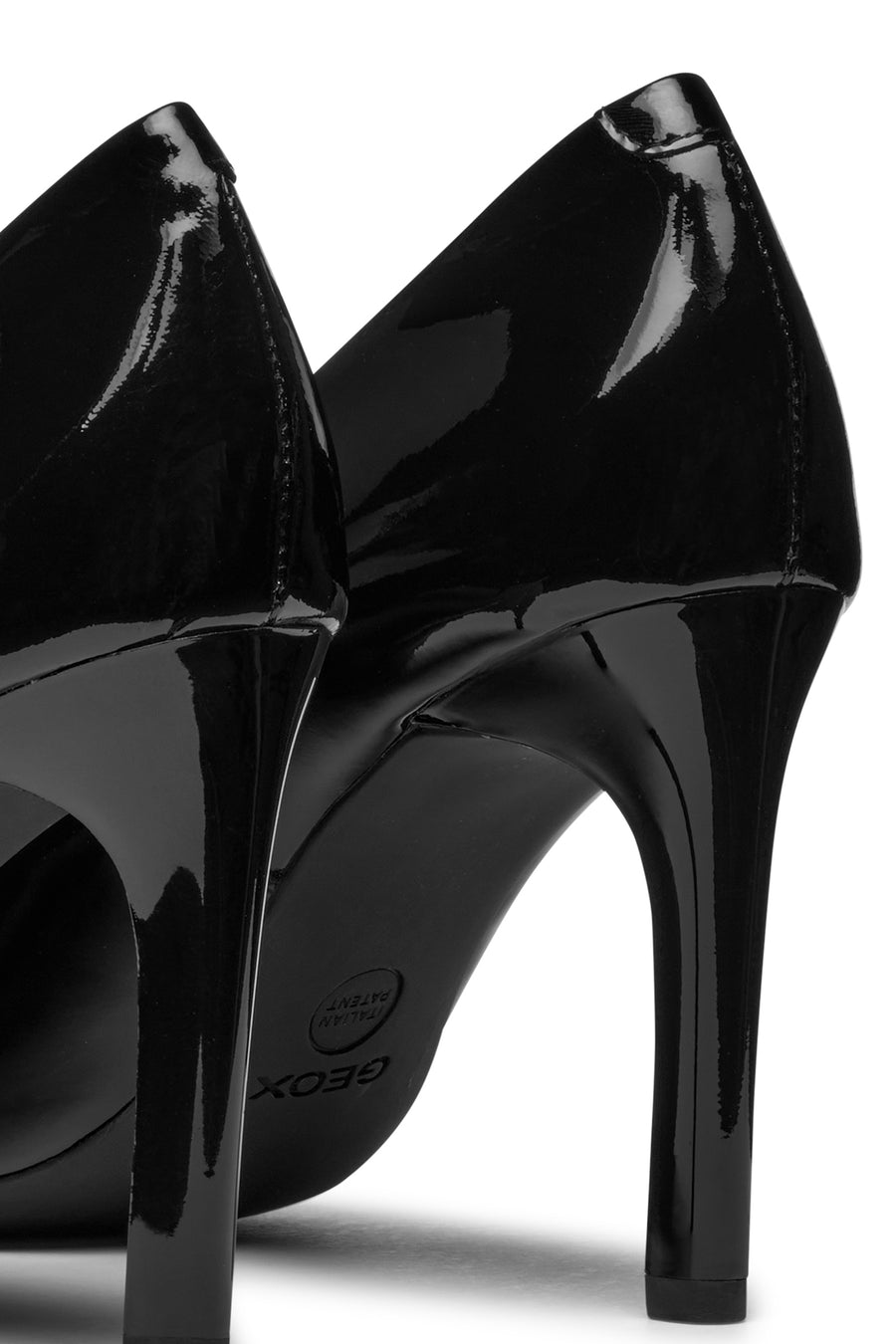 Geox Kadın Siyah Faviola İnce Topuklu Rugan Deri Stiletto
