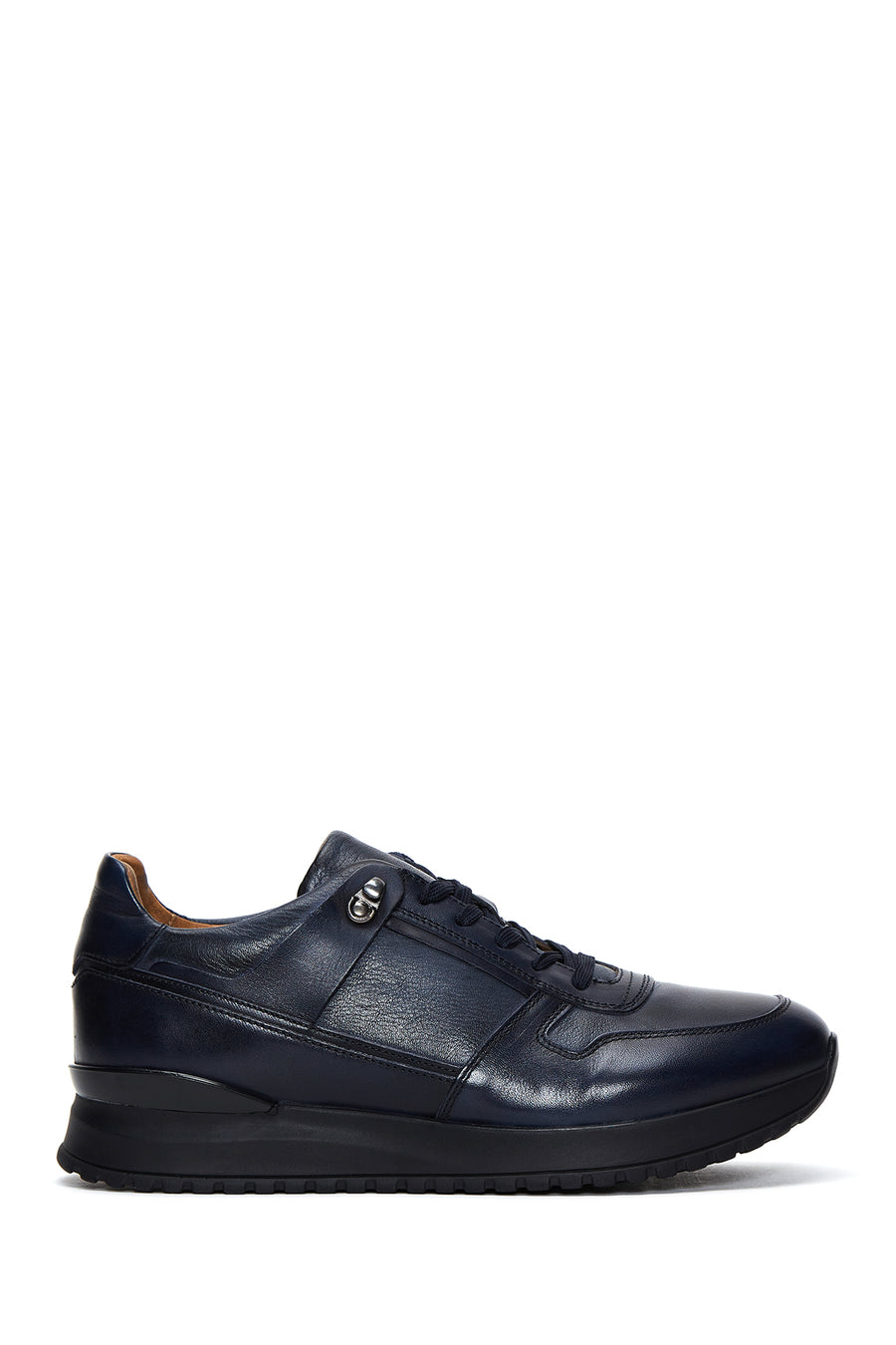 Erkek Lacivert Deri Sneaker 22WFD611918 | Derimod