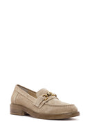 Women's Mink Suede Leather Loafer | Derimod