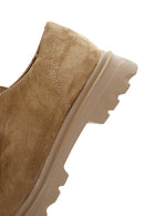 Women's Mink Suede Leather Oxford Shoes | Derimod