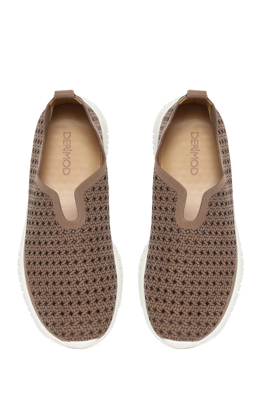 Woman Mink Patterned Suede Comfort Shoes