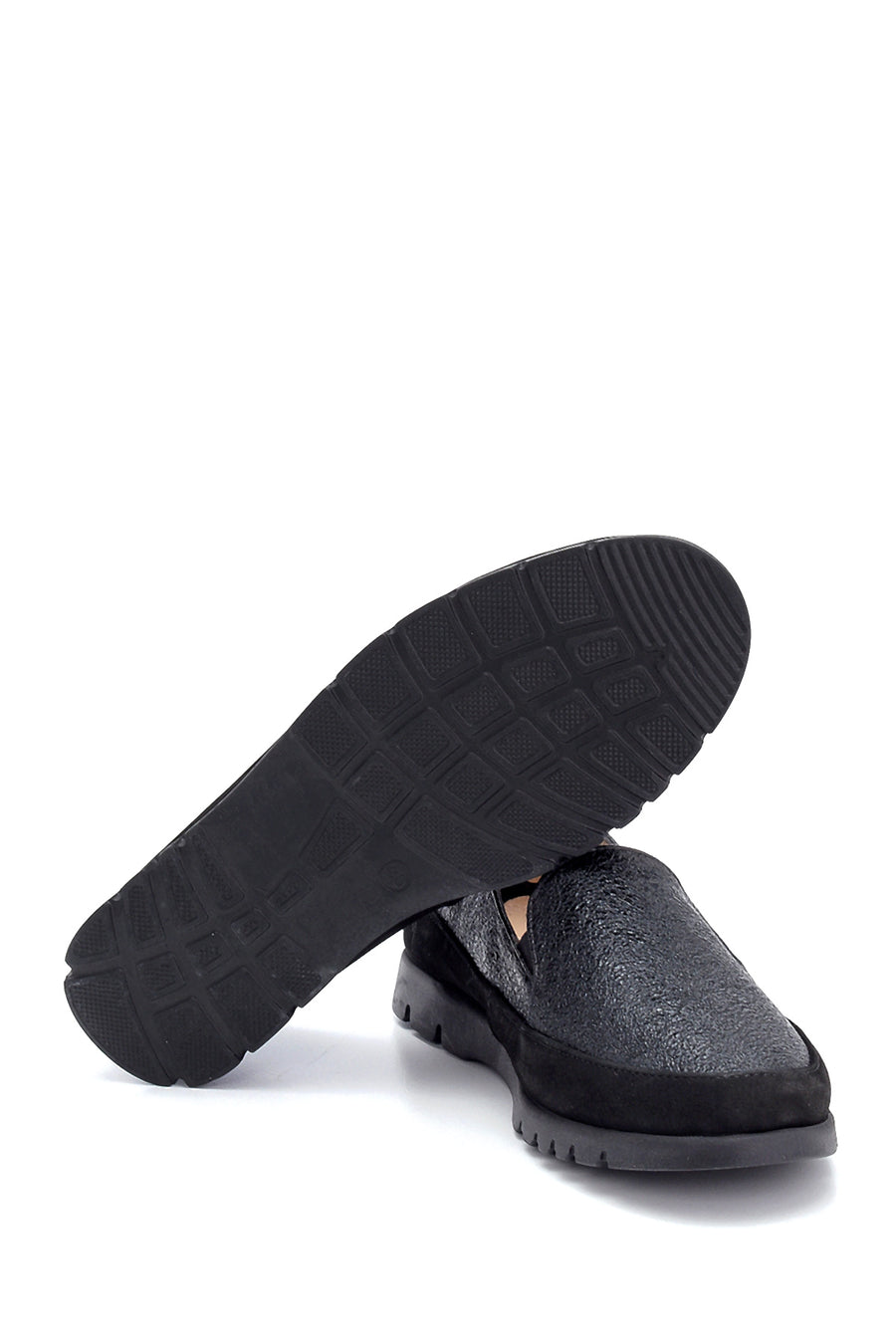 Kadın Deri Sim Detaylı Loafer