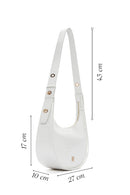 Women's White Crocodile Handbag | Derimod