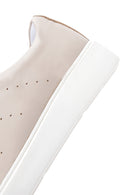 Men's Beige Leather Sneaker | Derimod