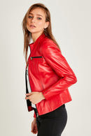 Eva Women's Leather Jacket | Derimod