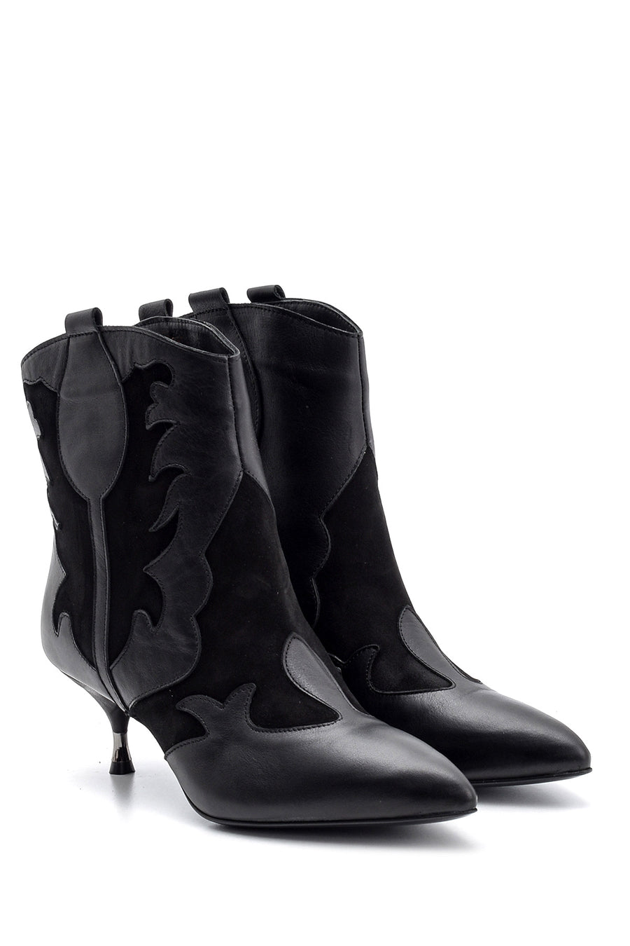 Women's Heeled Leather Boots