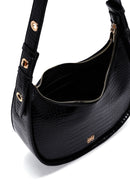 Women's Black Crocodile Handbag | Derimod