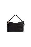 Geox Women's Black Marsila Long Strap Leather Handbag | Derimod