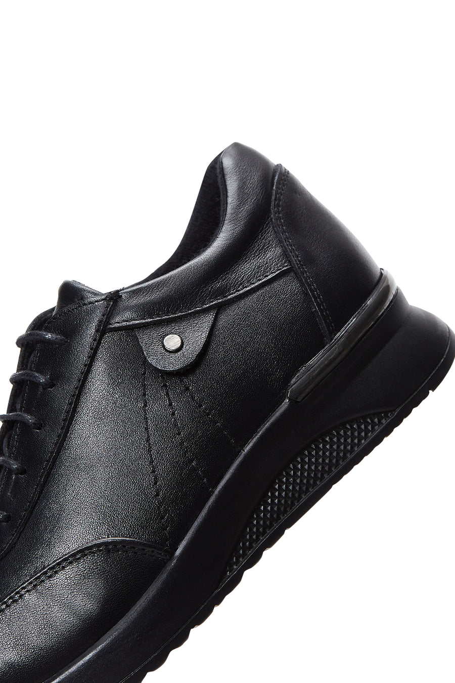 Kadın Siyah Deri Casual Sneaker