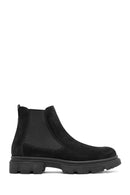 ACBC x Derimod Men's Black Suede Leather Chelsea Boots | Derimod