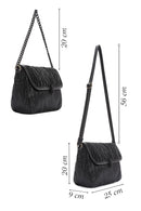 Women's Black Long Strap Crossbody Bag | Derimod