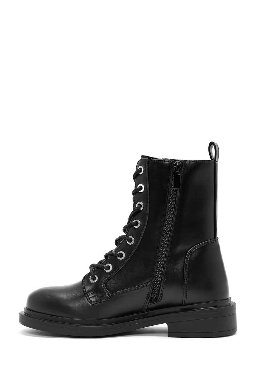 Women's Black Zippered Boots