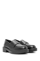 Women's Black Masculine Loafer | Derimod