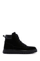 Men's Black Suede Leather Sports Boots | Derimod