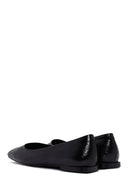 Women's Black Patent Leather Ballerinas | Derimod